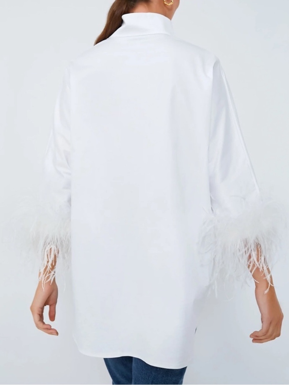 Tuckernuck Willow Blouse Feather White - Picture 4 of 10